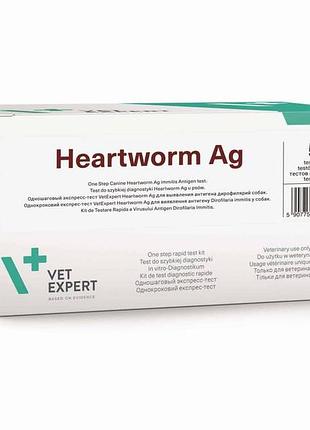 Vet expert heartworm ag – швидкий тест для якісного виявлення антигена dirofilaria immitis у собак
