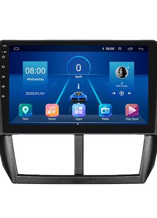 Штатна магнітола 9" lesko для subaru forester iii рестайлінг 2011-2013 6/128gb 4g wi-fi gps top субару