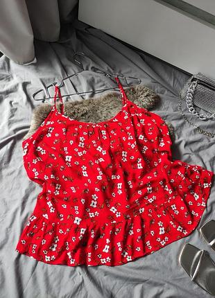 Женская блуза лето на бретелях