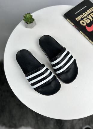 Тапки адідас adidas stripe сланці adilette жіночі підліткові