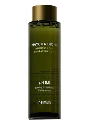 Тонер із чаєм матча heimish matcha biome redness relief hydrating toner 150 мл