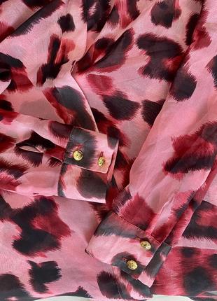 Блуза рубашка с леопардовым принтом given