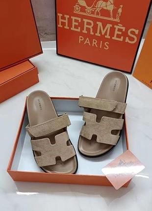 Тапки шлепанцы hermès