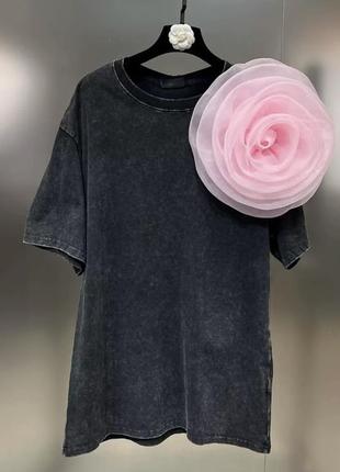 🌸🌸🌸футболка з квіткою в стилі balenciaga
