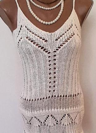 Вязаная майка