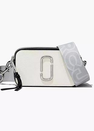 Біла сіра сумка marc jacobs оригінал шкіра нова кросбоді джейкос сумочка