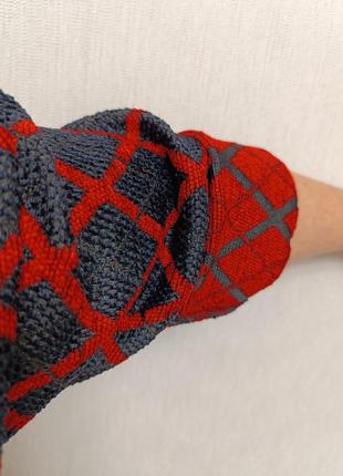 ***стильне сучасне жаккардове пальто жакет кардиган італія р. 42-52, оверсайз9 фото