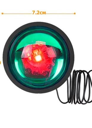 Проекционная лампа sunset lamp с эффектом заката rgb, атмосферная лампа