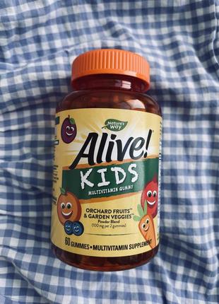 Детские мультивитамины alive kids, витамины