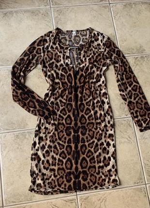 Плаття леопард, літнє