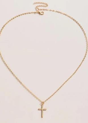 Подвеска крест цепочка крестик кулон