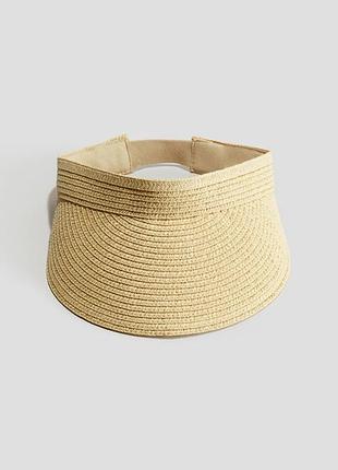 Козырек h&m/ соломенная шляпа h&m