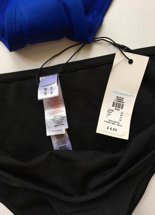 Плавки бикини от купальника базовые однотонные primark7 фото