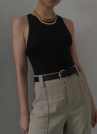 Топ боди черный zara mango guess