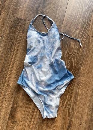 Слитный купальник с открытой спиной h&m