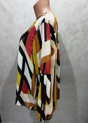 Чарівна яскрава блузка у принт універсального голландського бренду c&a4 фото