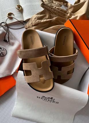 Шлепанцы в стиле hermes shypre