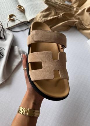 Шлепанцы в стиле hermes shypre