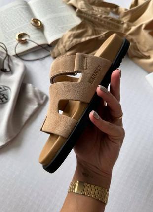 Шлепанцы в стиле hermes shypre