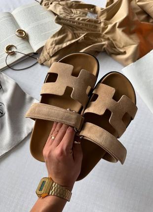 Шлепанцы в стиле hermes shypre