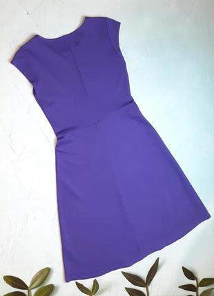 🎁1+1=3 брендовое насыщенно-фиолетовое приталенное платье jaeger, размер 44 - 464 фото