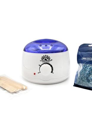 Набір для воскової депіляції global fashion, білий