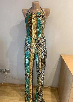 Суперстильный новый эластичный комбинезон с открытой спиной