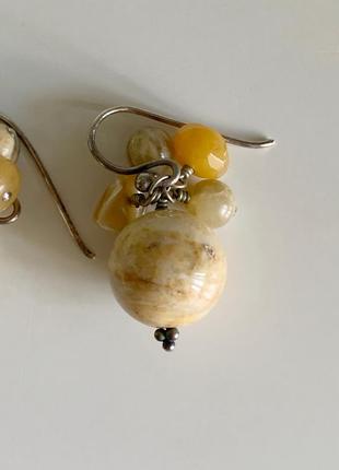 Серьги натуральный камень2 фото