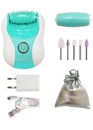 Электрическая роликовая пилка + фрезер для маникюра и педикюра ma-085