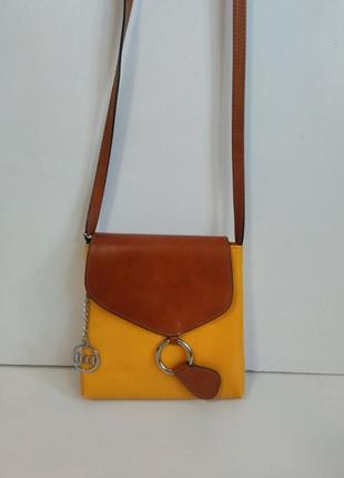 Кожаная сумка mia tomazsi made in italy
