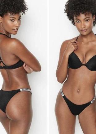 Купальник зі стразами камінням пуш-ап victoria's secret вікторія сікрет