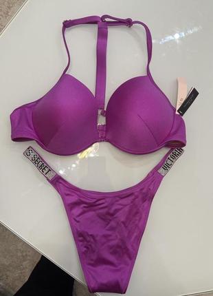 Купальник со стразами камнями victoria's secret виктория секрет
