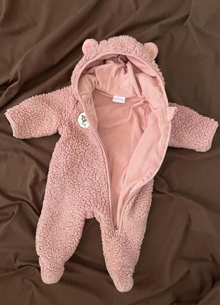 Cosy комбинезон-мишка на флисе 3-6 м
