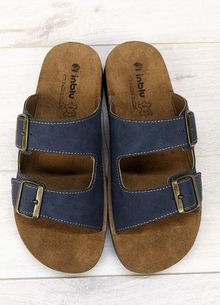 Шльопанці чоловічі inblu на пряжках сині 3760