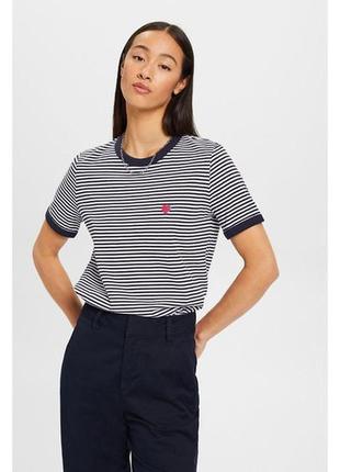 Футболка в полоску от h&m, поломку, полоскания, тельник, матроска