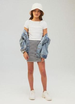 Комплект рубчик топ спідниця h&m для дівчинки