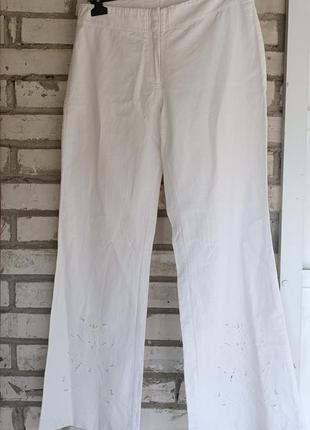 Льняные брюки с вышивкой h&amp;m