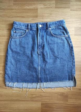 Коротка міні спідниця джинсова h&m