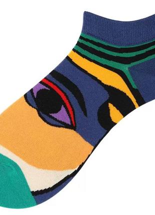 Носки низкие с абстракциями
