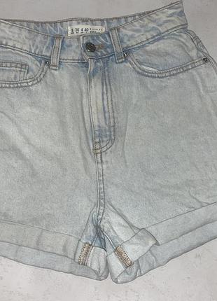 Шорти джинсові висока посадка р.36