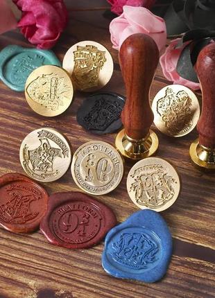 Штамп-корі потер друк hogwarts відбиток сургунковий печатка хоґвортс червоний віск...