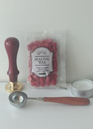 Штамп-корі потер друк hogwarts відбиток сургунковий печатка хоґвортс червоний віск...