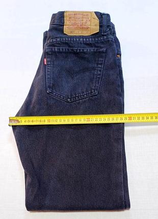 Талия 78 см mom vintage levi's 501-0134 w24 l32 джинсы черные ausa