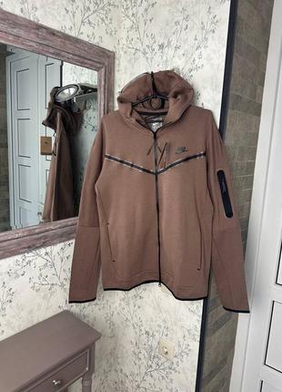 Мужская кофта nike tech fleece на застежке с капюшоном легкая и стильная, удобная в носке качественная кофта