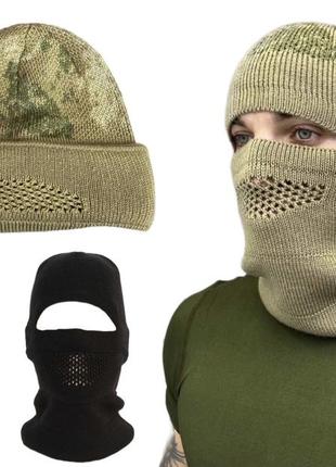 Шапка балаклава камуфляжна