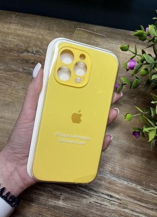 Чохол на iphone 14 pro max про макс квадратні борти на айфон silicone case full camera на apple1 фото