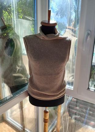 Трикотажний в'язаний топ jigsaw у стилі нової колекції massimo dutti