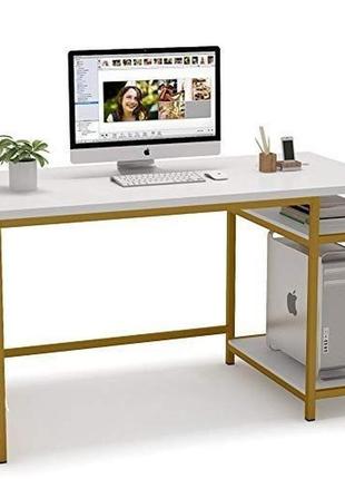 Комп'ютерний стіл лофт, широкий, з полицями та шухлядами