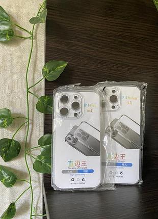 Прозрачные, силиконовые чехлы, чехлы, кейсы на iphone 14 pro max/ 14 pro