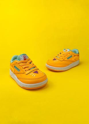 Детские кроссовки reebok club c x peppa pig 22 23,5 25 26 кеды ботинки5 фото